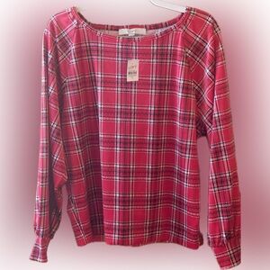 LOFT LONG SLEEVE KNIT TOP SIZE M NEW WITH TAGS